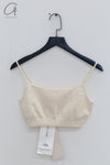 SWAYING 24 Autumn and Winter Cashmere Short Camisole Series SW-SW24AW1T01-BAI White SW24AW1T04